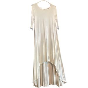 White Stretch Summer Dress